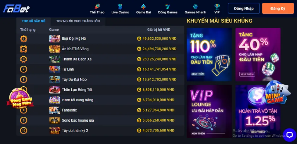 Khuyến mãi và tiền thưởng axx88 login